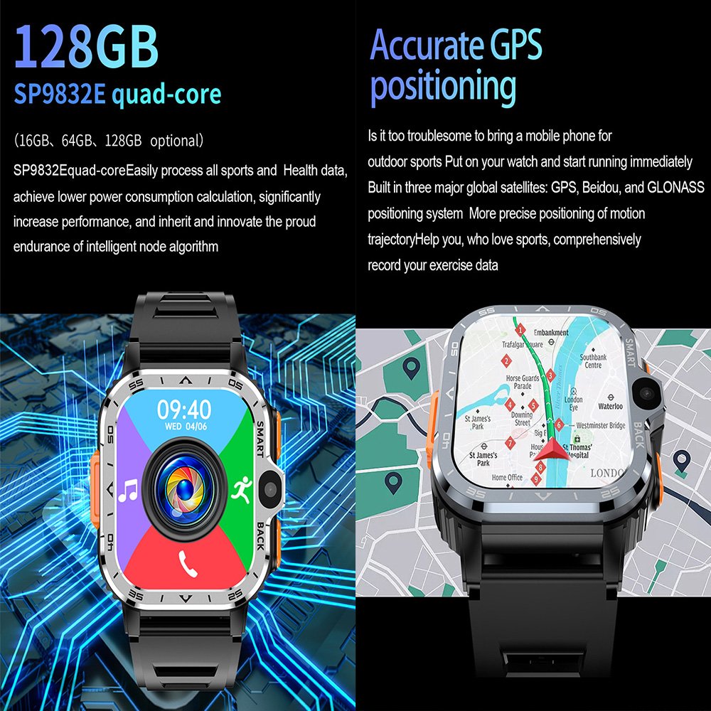 New Smart Watch 2024 PGD 4G 64G/16G 3g 4g 5g Watch android sim card NFC Monitor Health Sport Smart Watch For Men